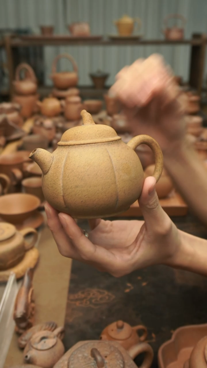 老岩泥原矿料  硕瓜壶260ml