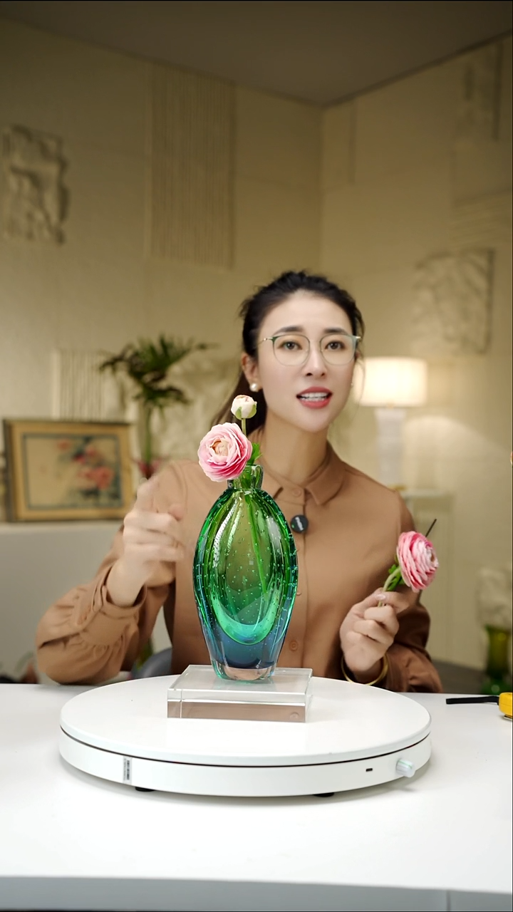 手工艺品琉璃蓝绿色气泡款香薰瓶