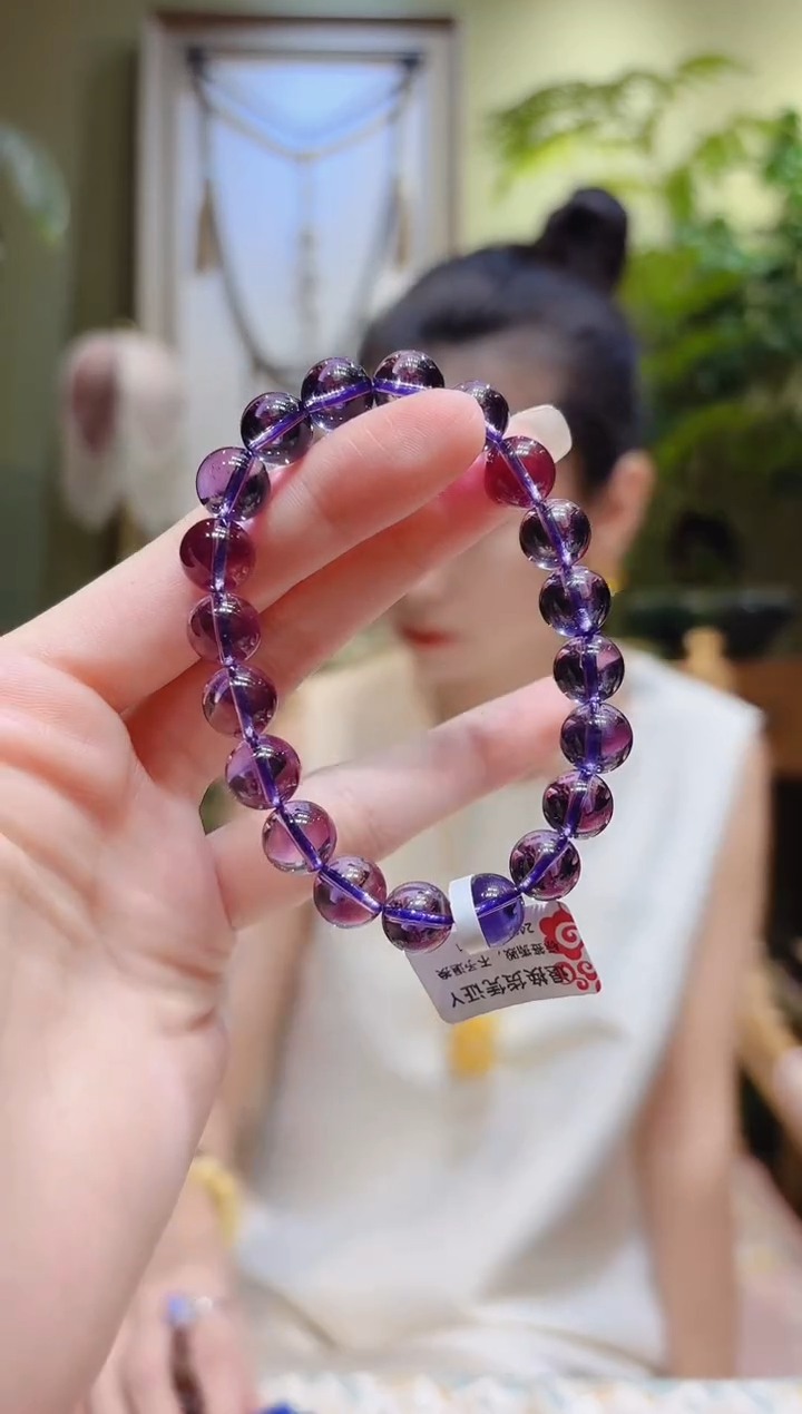 【闪购商品】水晶手串未镶嵌紫水晶手串9.7Y