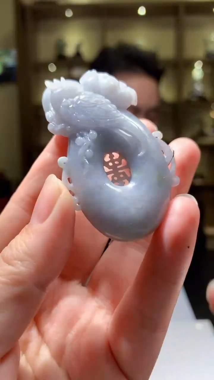 【闪购商品】翡翠颈饰未镶嵌8054yx-jj挂件9