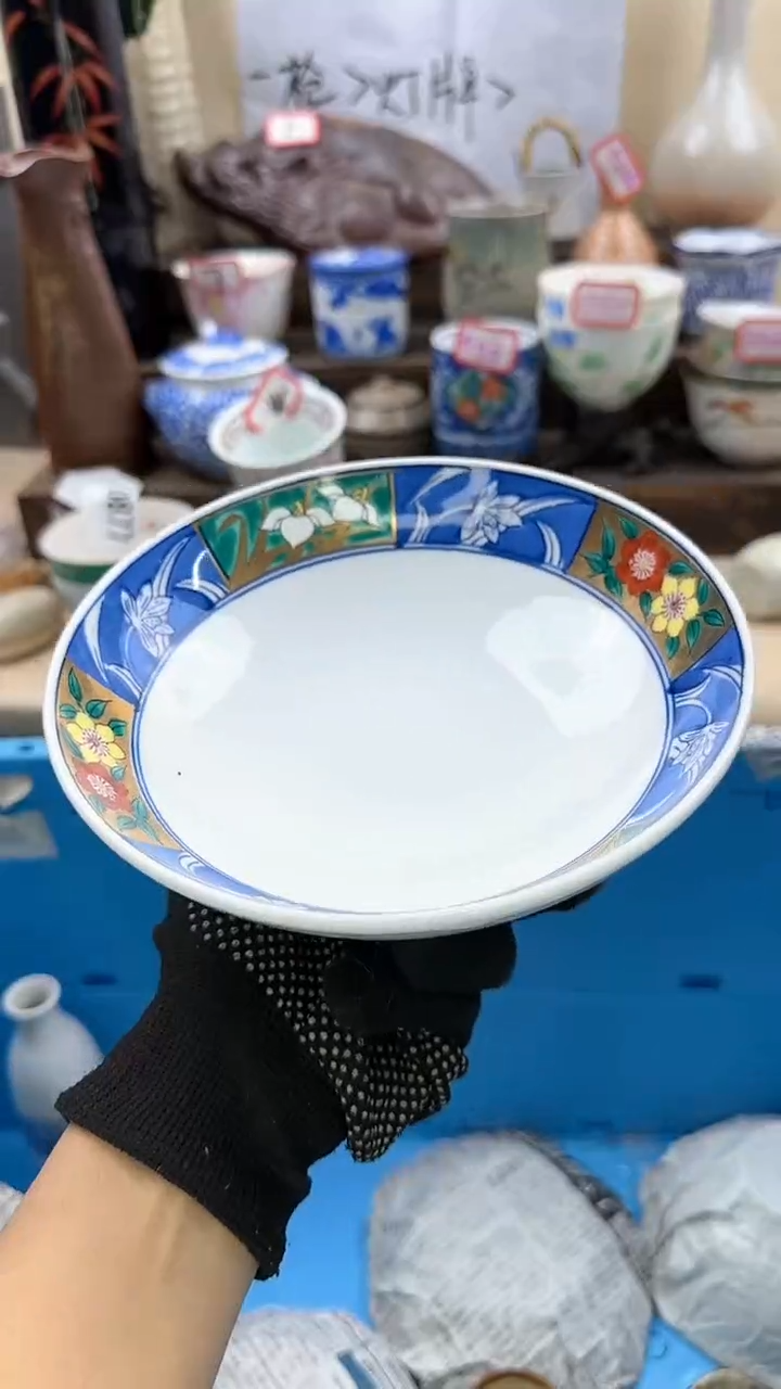 【闪购商品】瓷片高足果子钵淘艺瓷器满18发货一单一付