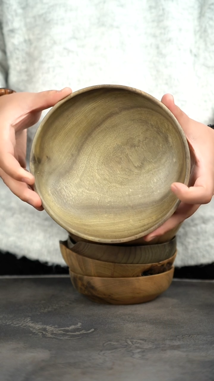 【闪购商品】金丝楠木雕087号阴沉原木手工点心盘