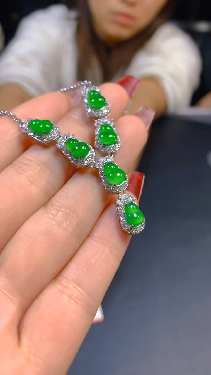 【闪购商品】翡翠套链未镶嵌0749742296多样性发一