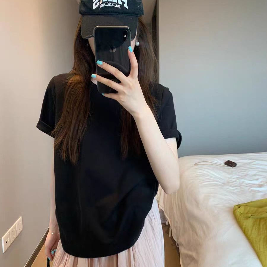 2024新款修身百搭新款时尚潮流简约T恤