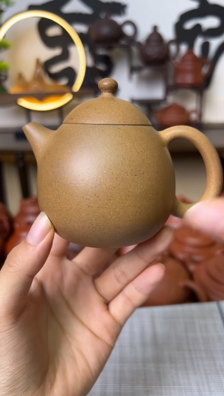 茶壶段泥黄金段龙蛋壶150CC