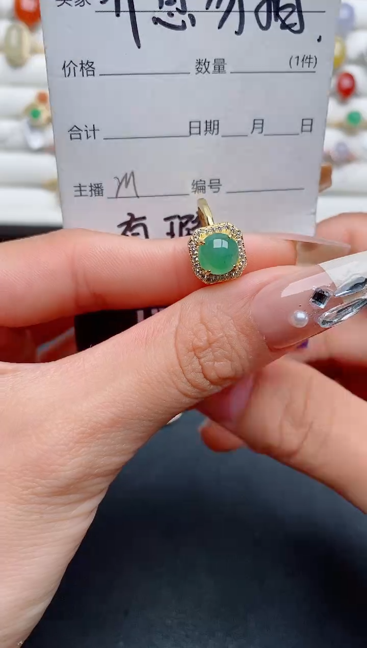【闪购商品】翡翠戒指银S925镶嵌..............