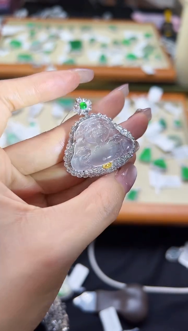 【闪购商品】翡翠颈饰18K金镶嵌DFZ0214-6