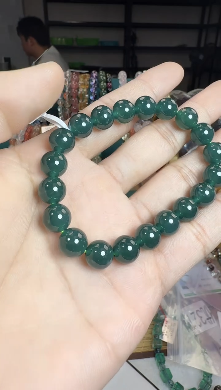 未镶嵌手链翡翠晶6518 约mm