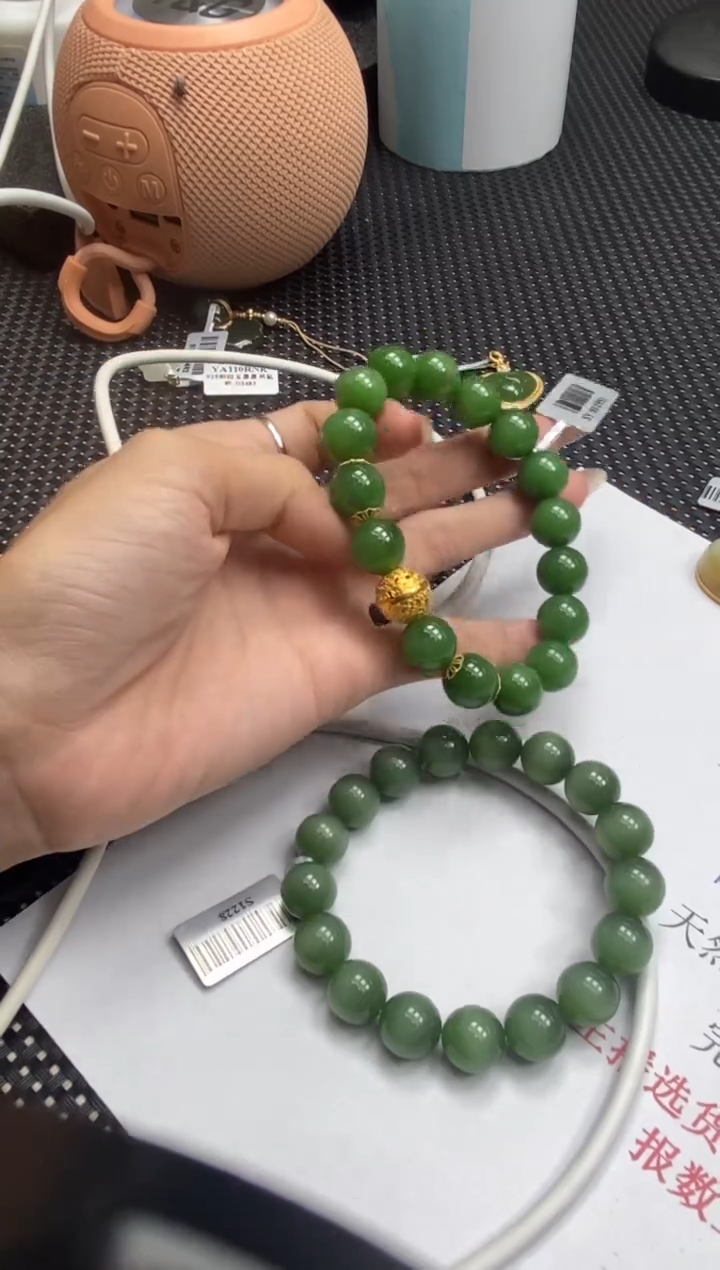 颈饰未镶嵌和田玉顺*贞城散珠批发DIY多样性发