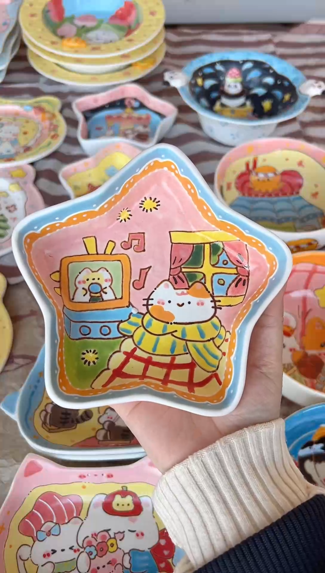 摆件陶糯*?景德镇陶瓷手绘微瑕
