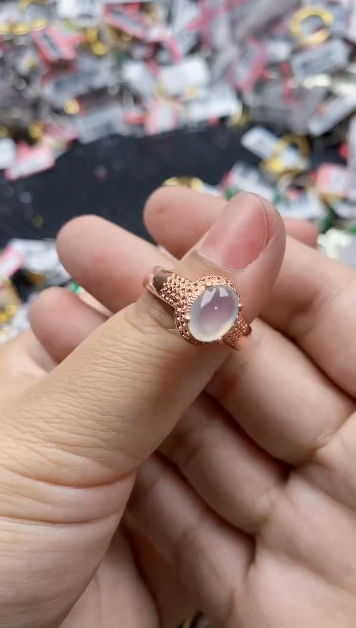 翡翠未镶嵌戒指55555---35