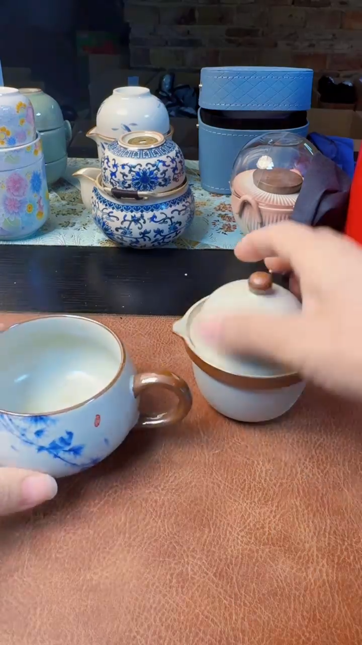 【闪购商品】杯德化白瓷，快客茶具