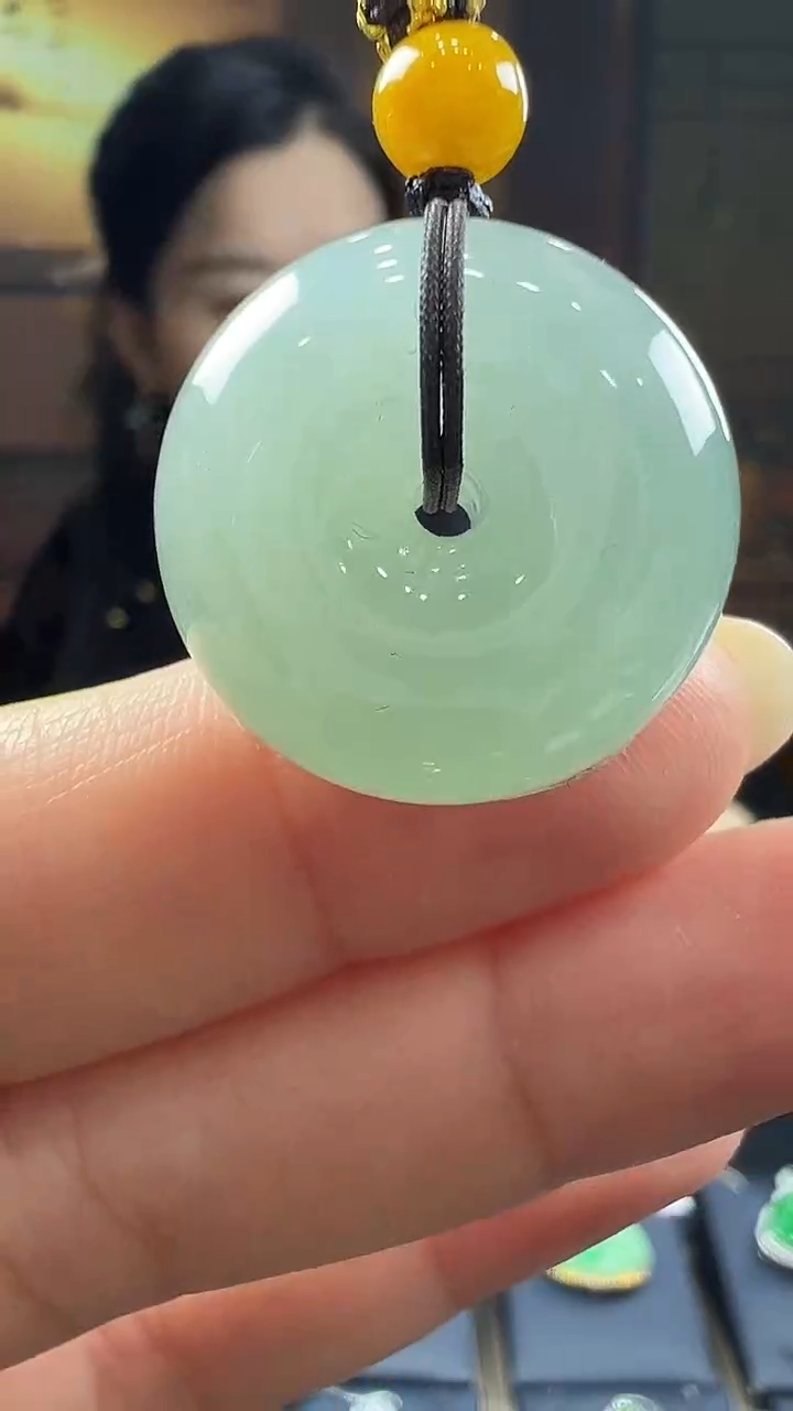 未镶嵌挂件翡翠甜甜圈