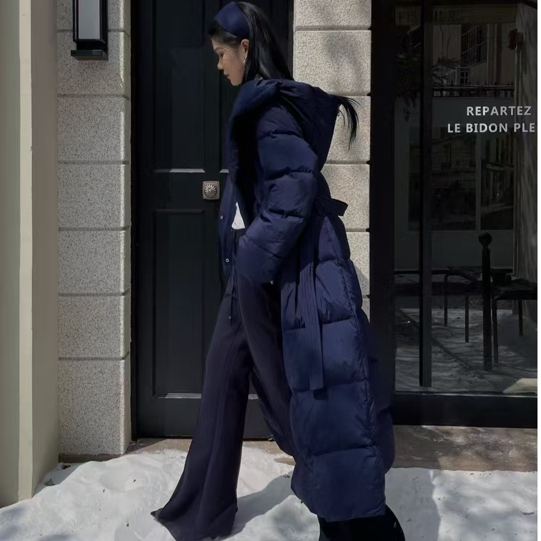  设计师长款羽绒服91019