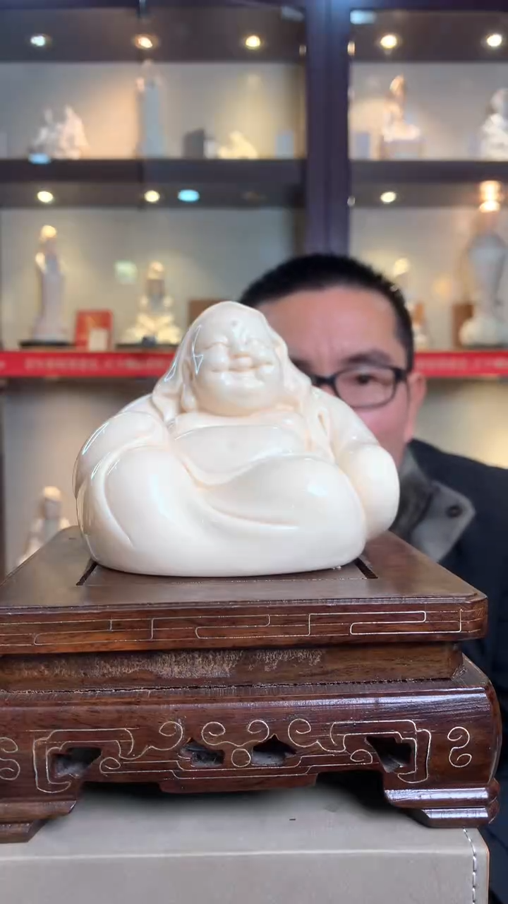 【闪购商品】摆件德化白瓷 掌上弥勒