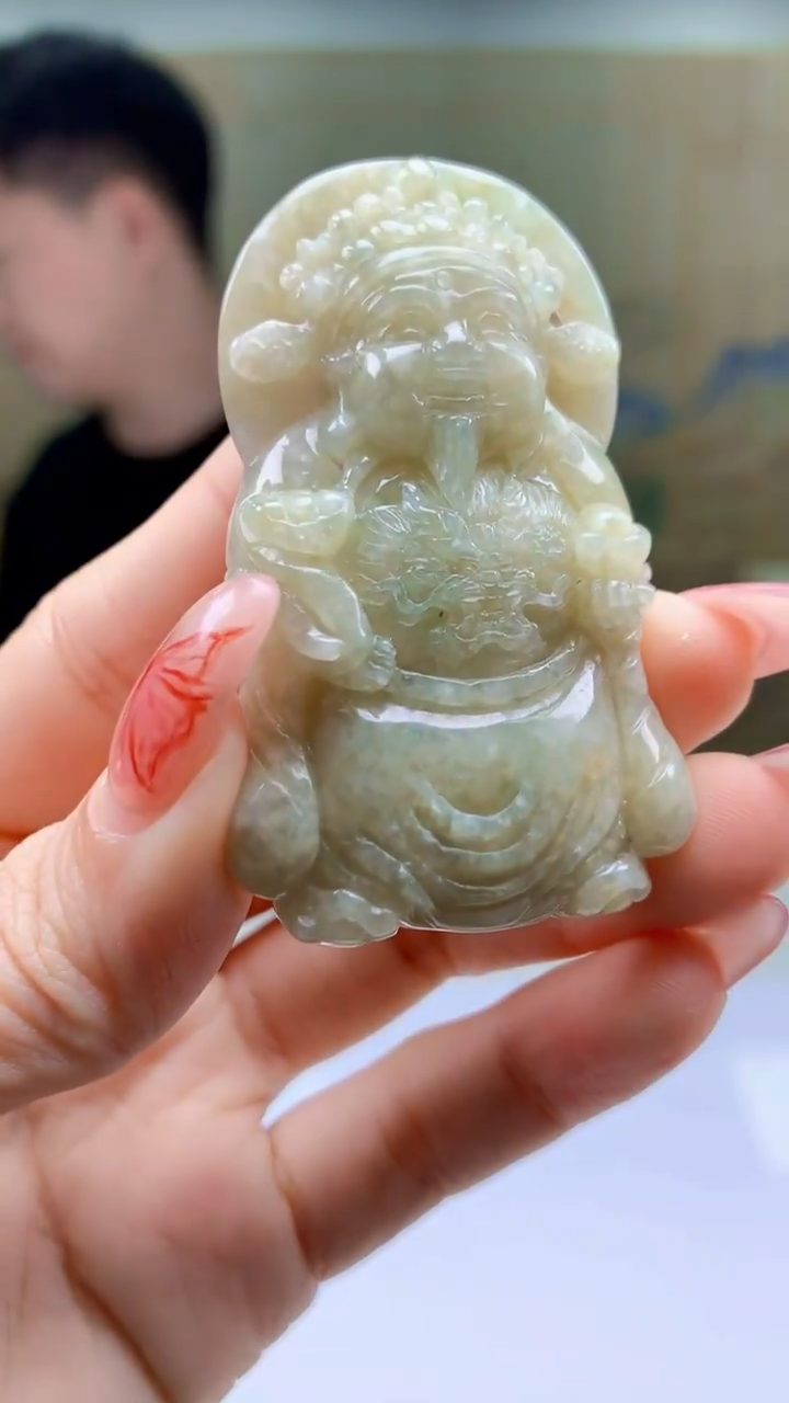 【闪购商品】定制翡翠未镶嵌4917ty-毛货挂件99