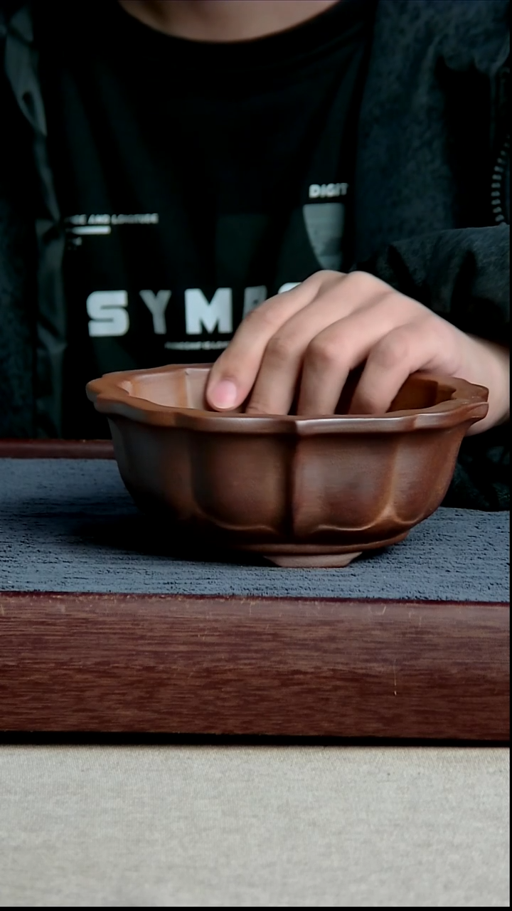 紫砂花盆13*5.5内径尺寸