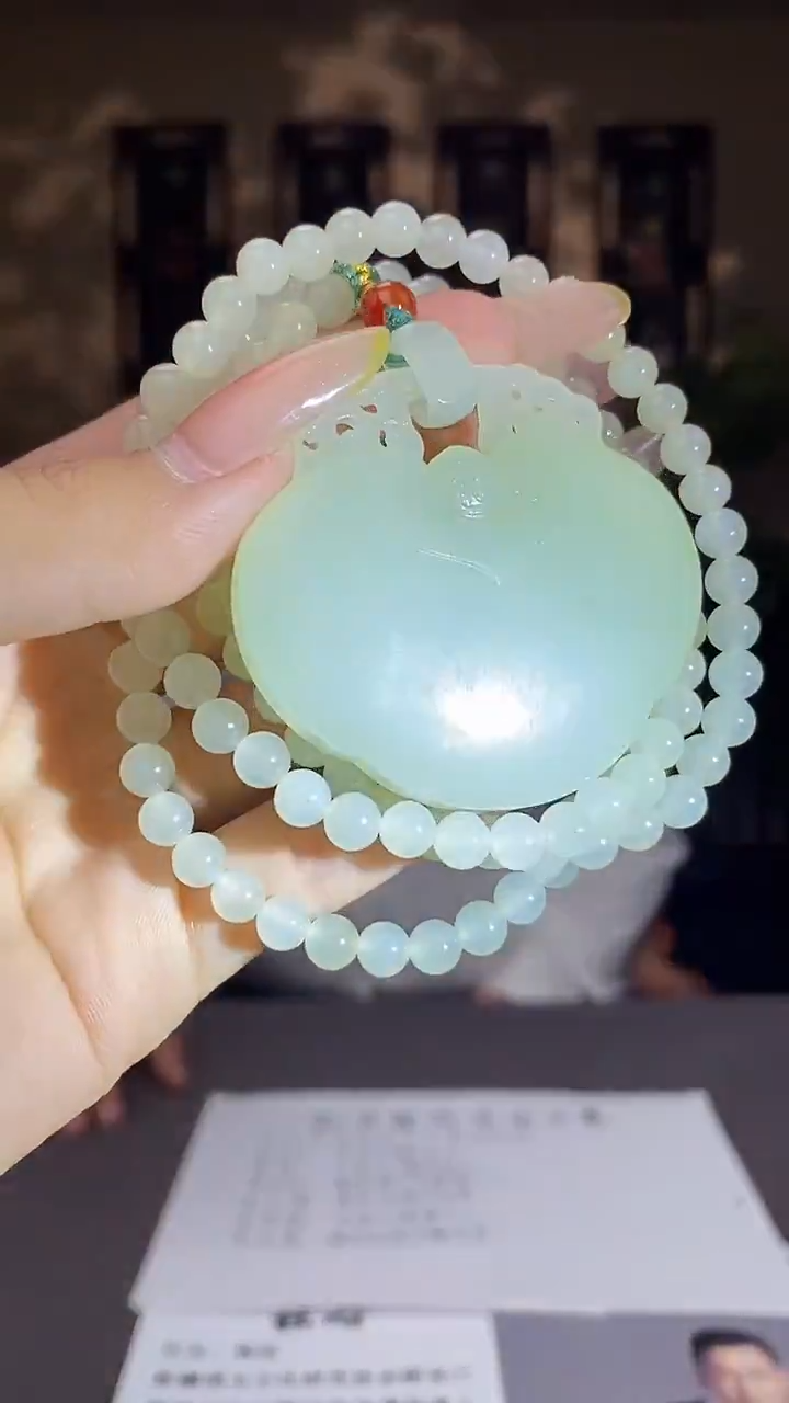 和田玉未镶嵌颈饰C687