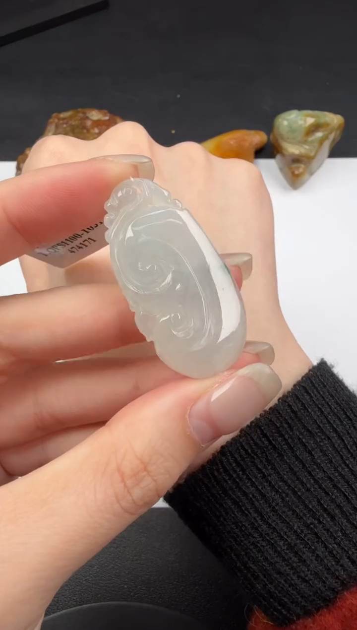 吊坠(不含链)未镶嵌翡翠翡翠饰品-19