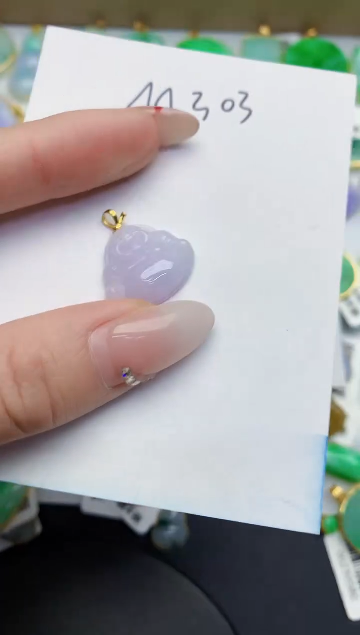 【闪购商品】翡翠颈饰18K金镶嵌0000000000