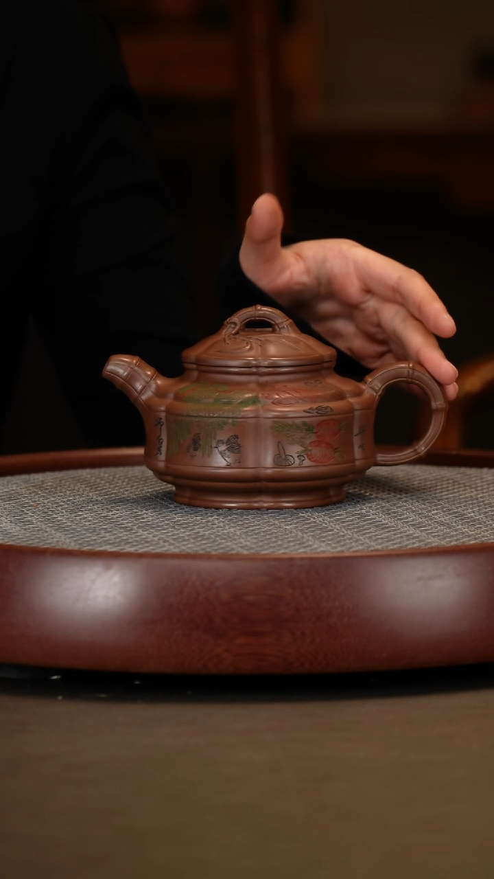 【闪购商品】紫砂茶壶革紫料六方竹鼎+徐小阳+挂历300c