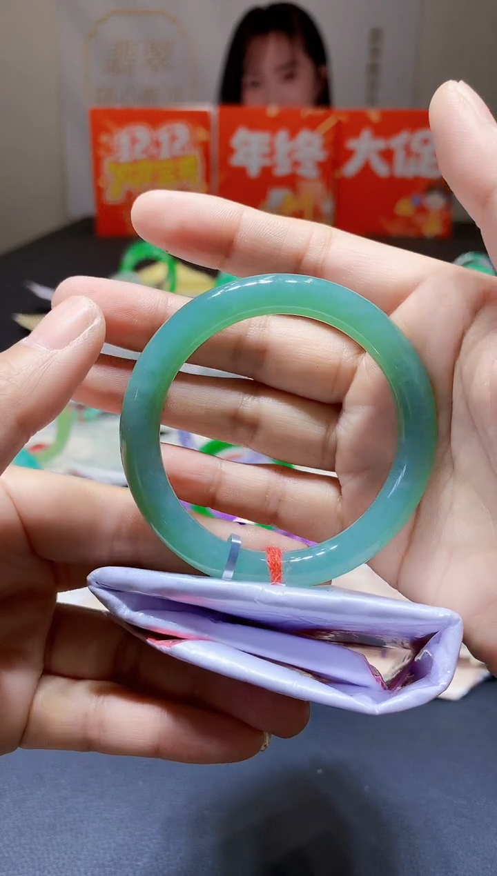 未镶嵌手镯翡翠翡翠手镯圈口53-t107