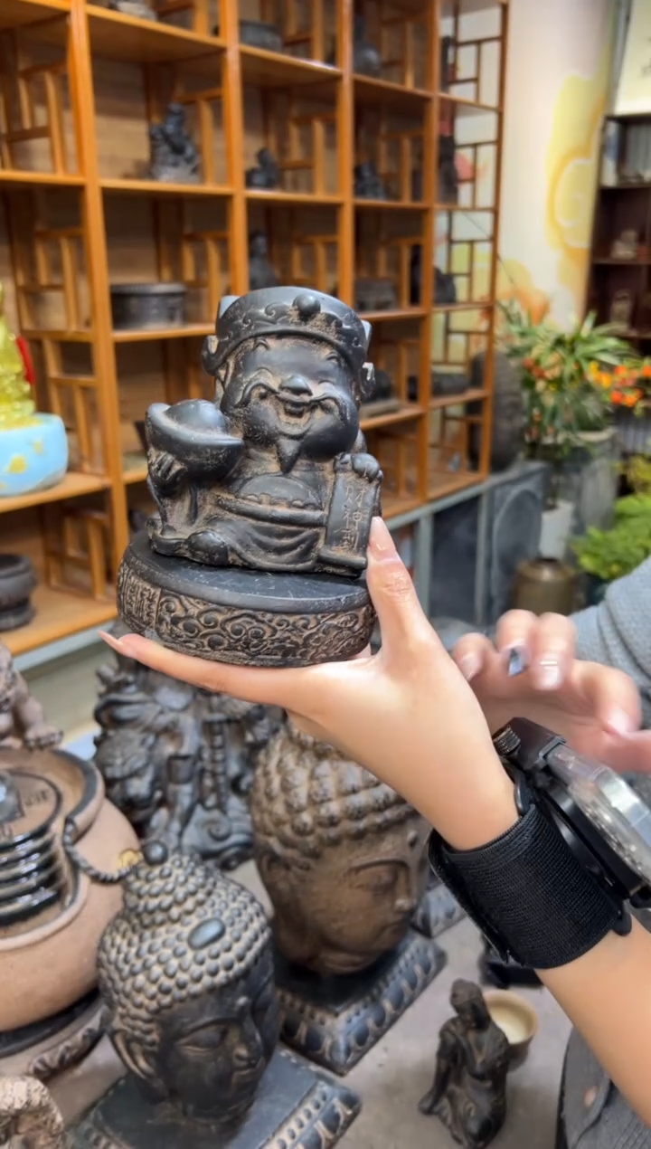 陶土财神到+吉祥底座