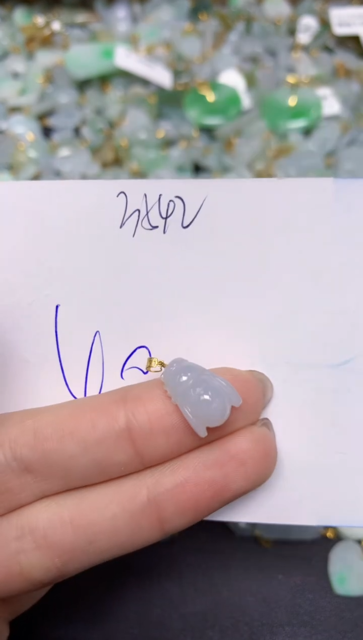 【闪购商品】翡翠颈饰18K金镶嵌 天然翡翠A货