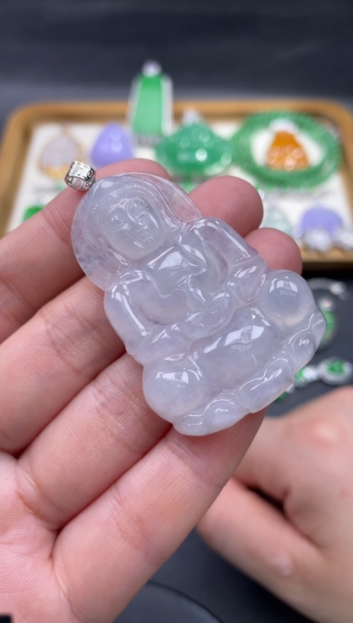 【闪购商品】翡翠颈饰18K金镶嵌31.........