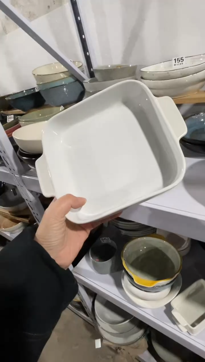 【闪购商品】碗微瑕（1件套）白色方烤盘
