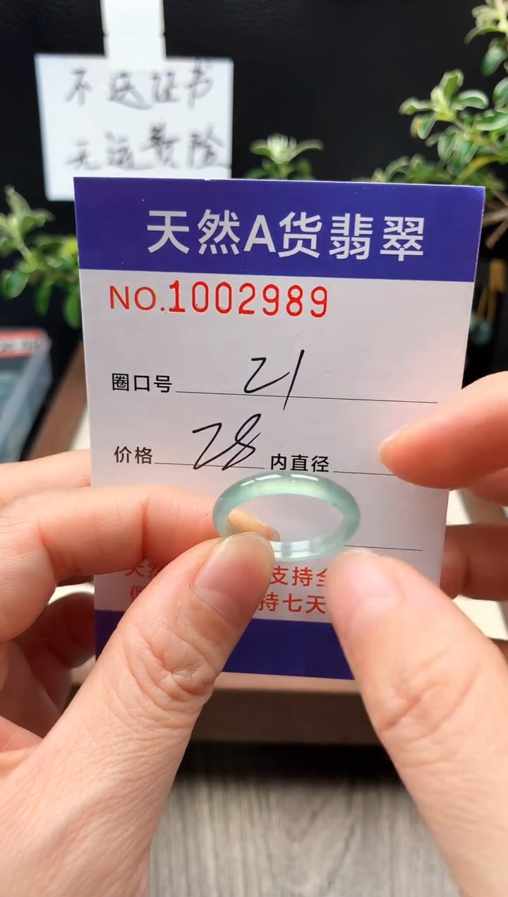 未镶嵌戒指翡翠21#