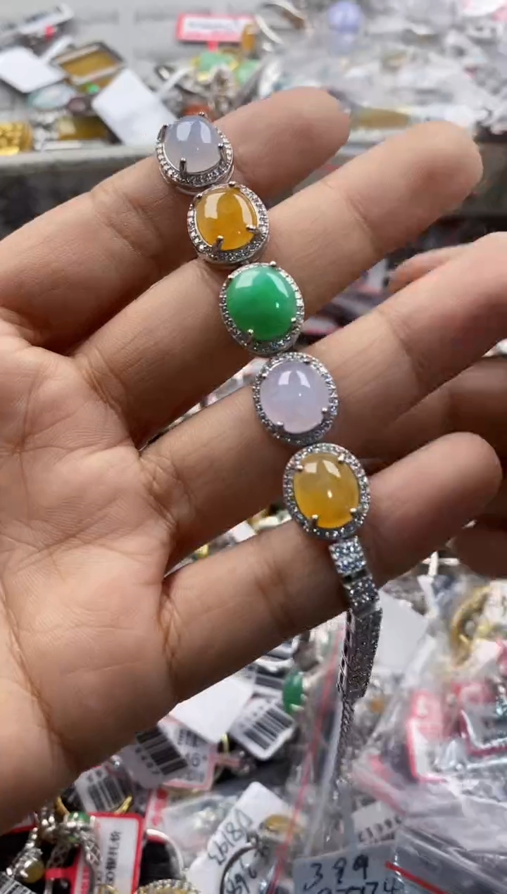 银S925镶嵌戒指翡翠555                 4