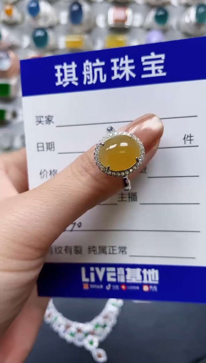 【闪购商品】翡翠戒指银S925镶嵌0630