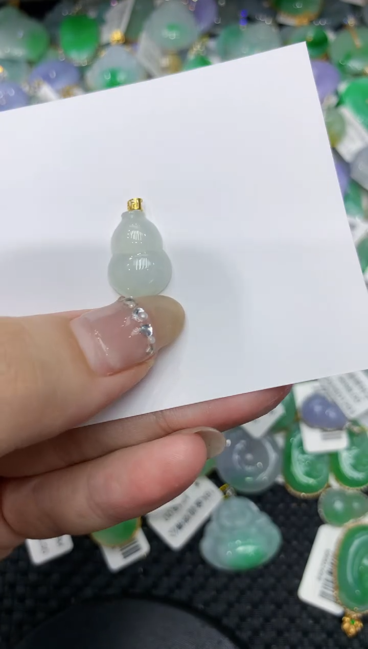 【闪购商品】翡翠颈饰18K金镶嵌222222222