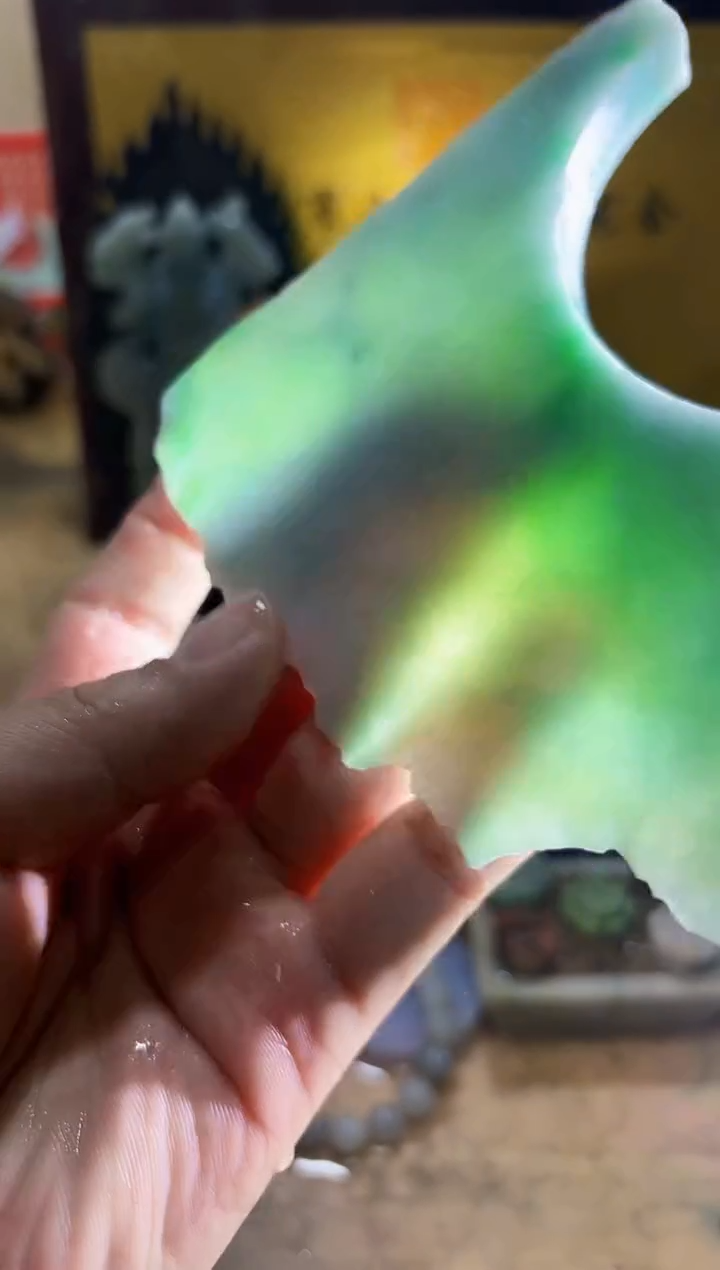 未镶嵌挂件翡翠A货常星8069