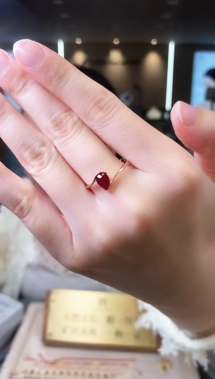 【闪购商品】红宝石戒指银S925镶嵌09