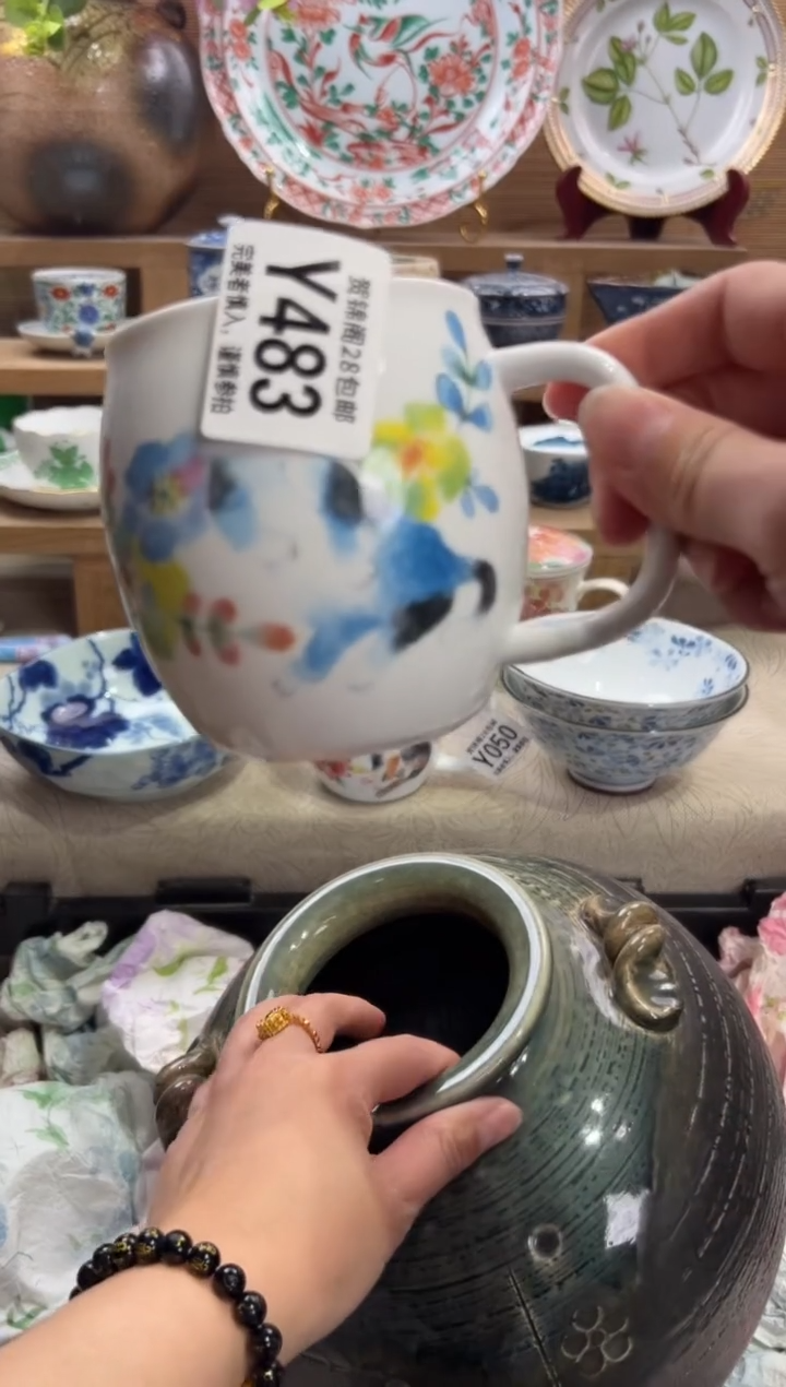 瓷片夕**草       Y483