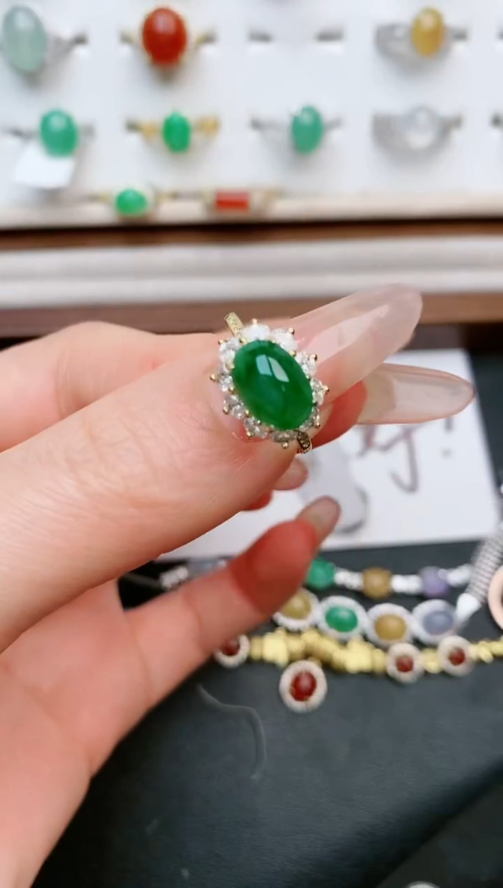 【闪购商品】翡翠戒指银S925镶嵌.....