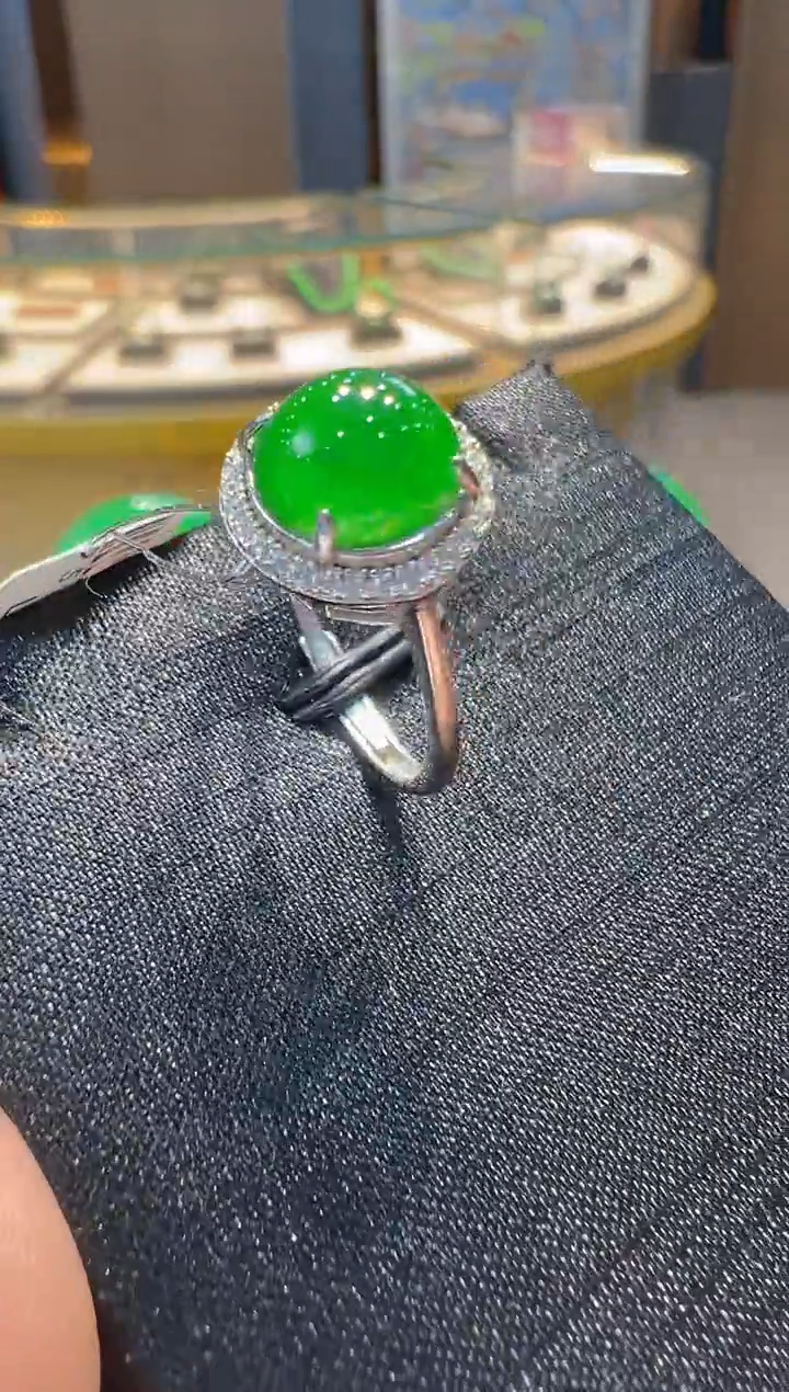 【闪购商品】翡翠戒指银S925镶嵌多样性发货一件