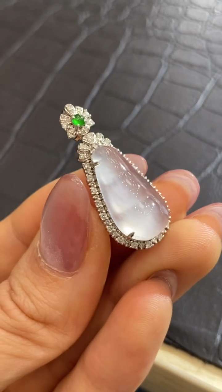 【闪购商品】翡翠颈饰18K金镶嵌收到货48小时鉴赏期（超时不退不换）