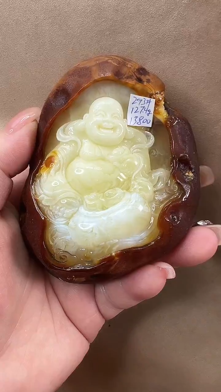 琥珀颈饰未镶嵌吊坠