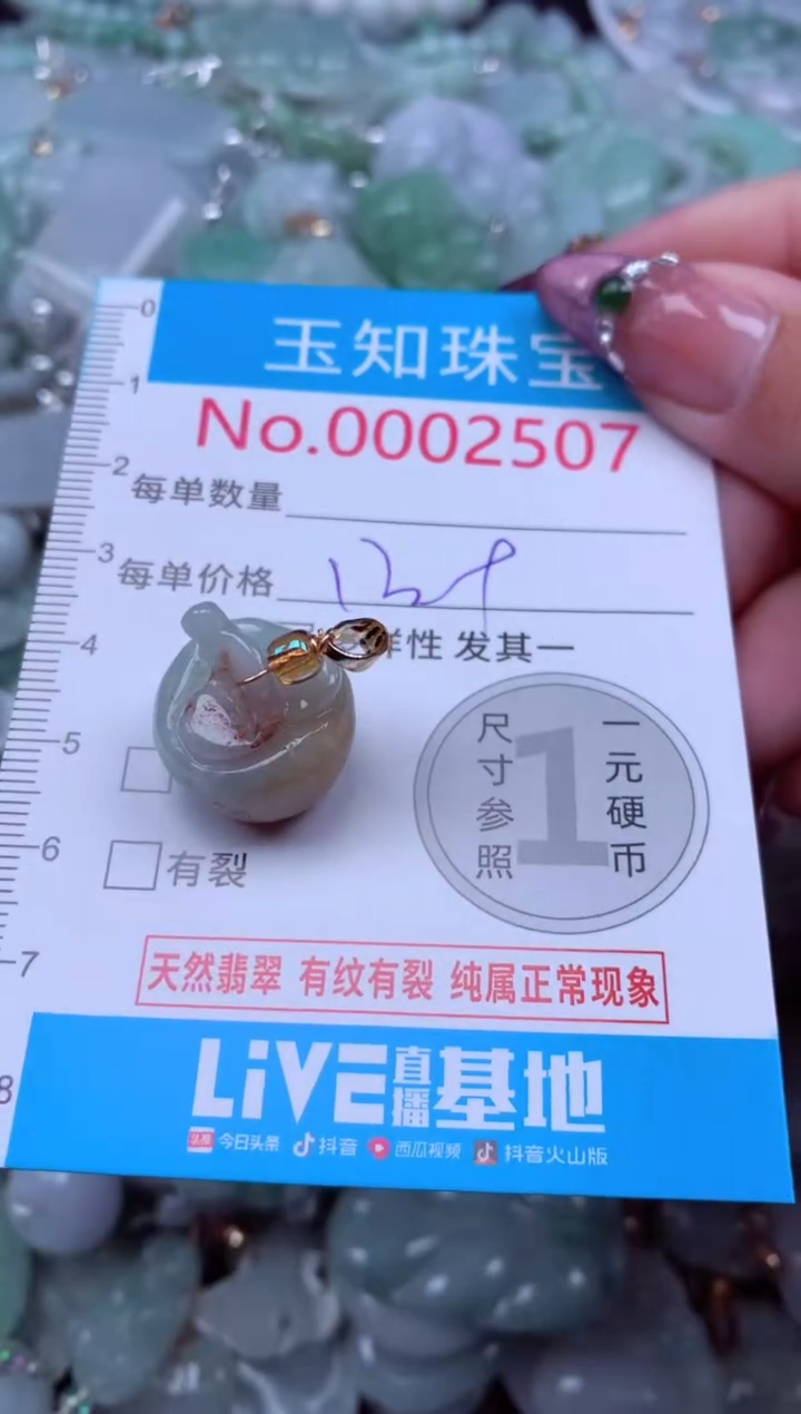 吊坠(不含链)未镶嵌翡翠2507