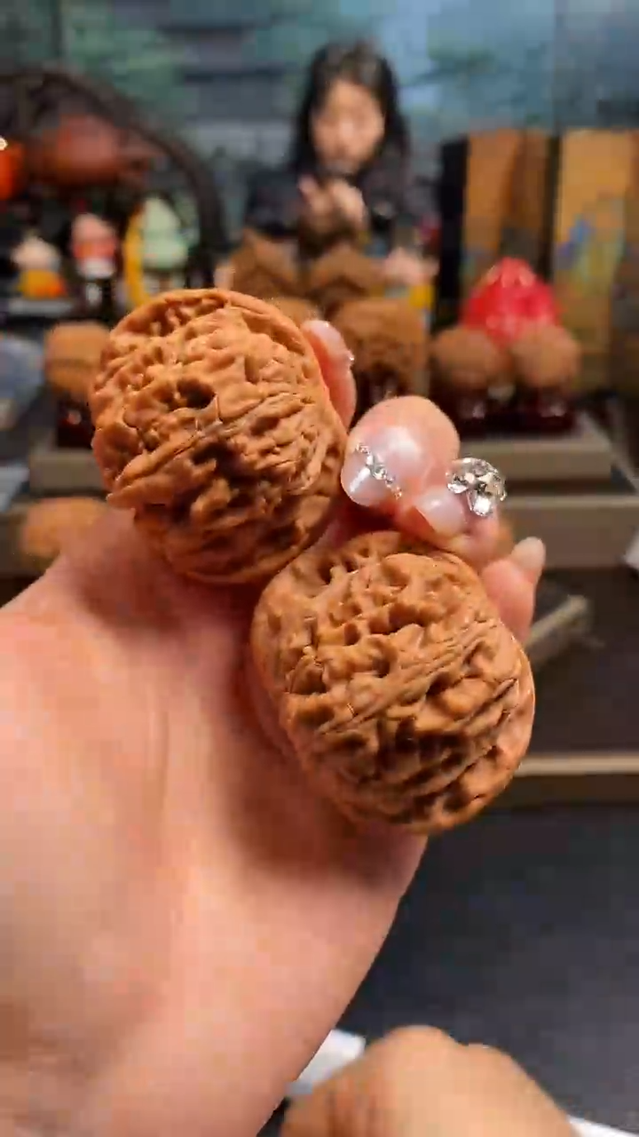 【闪购商品】文玩核桃把件K183四座楼44