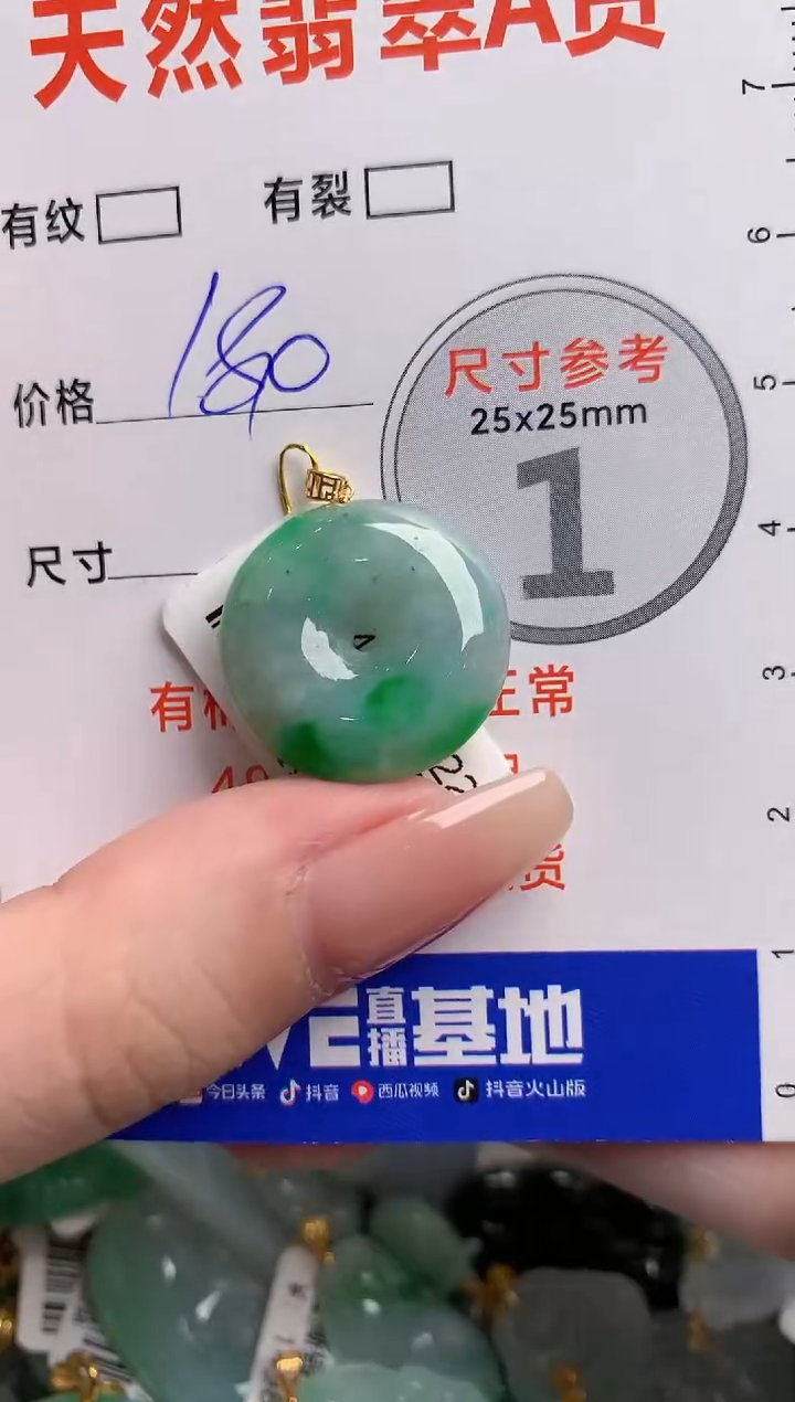 翡翠18K金镶嵌颈饰0079568999