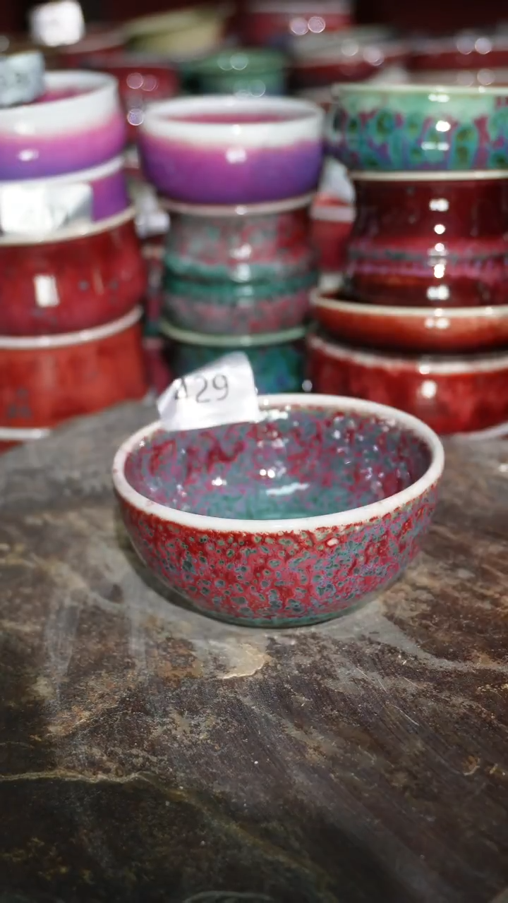 摆件陶精品窑变钧瓷茶器