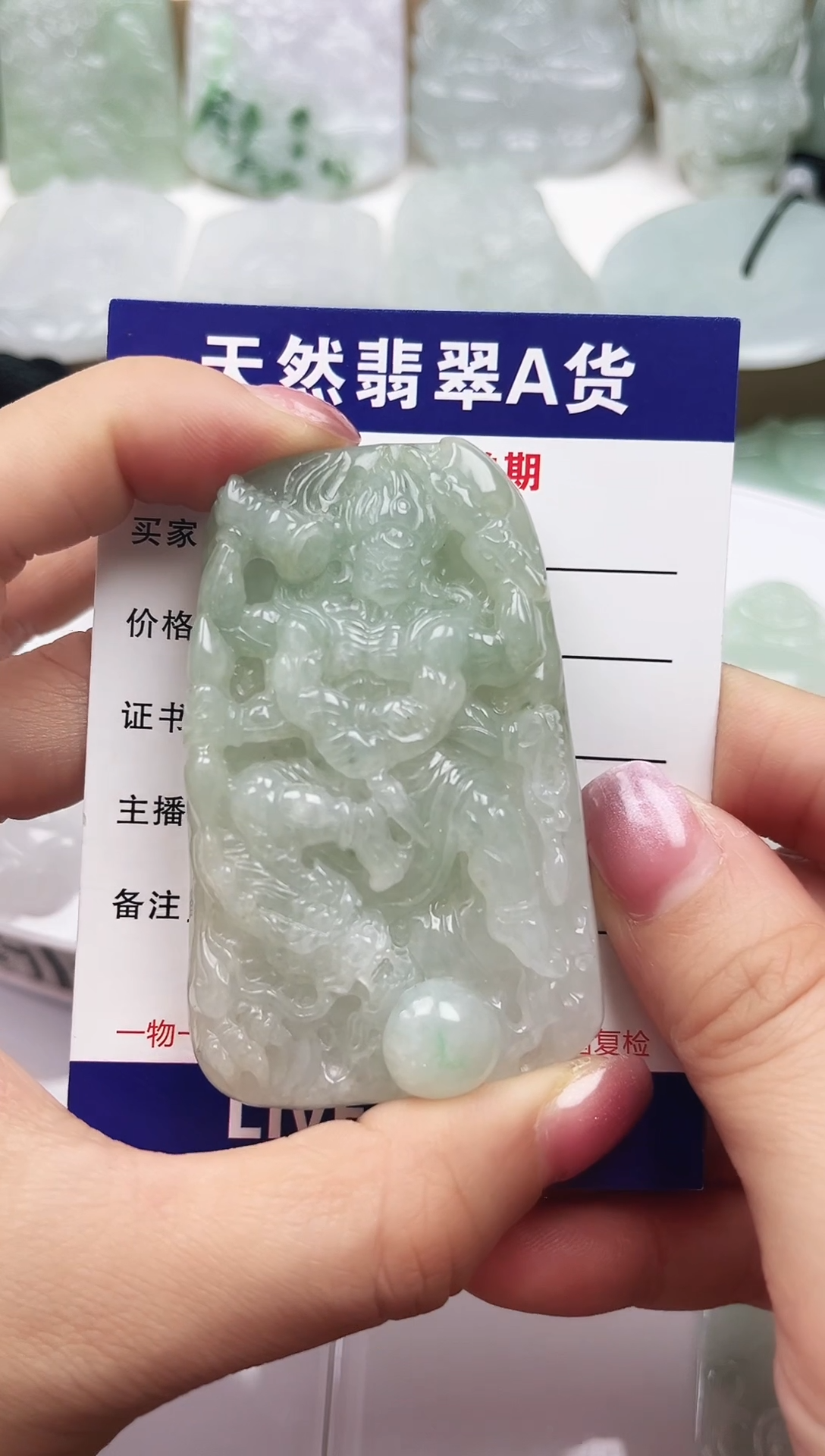 颈饰未镶嵌翡翠             