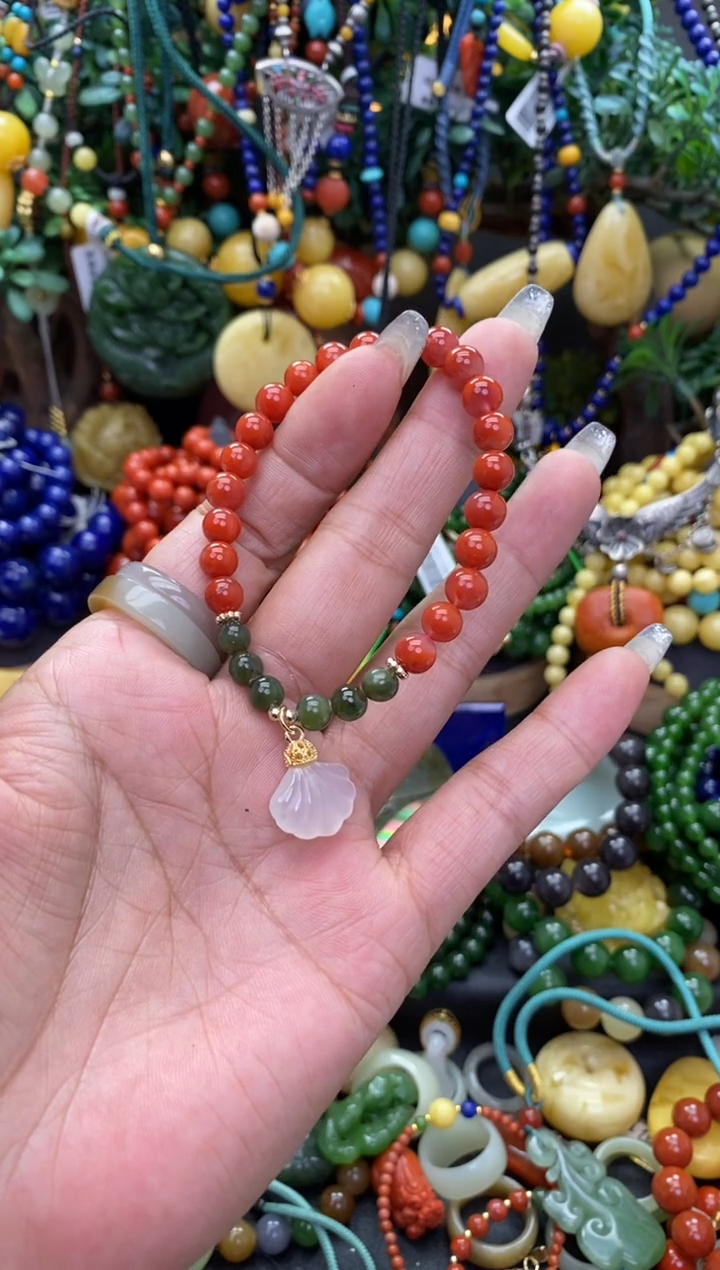 【闪购商品】南红玛瑙手链未镶嵌南红手串