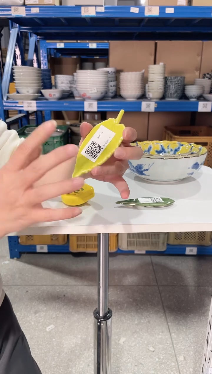 陶瓷树叶筷子架树叶筷子架