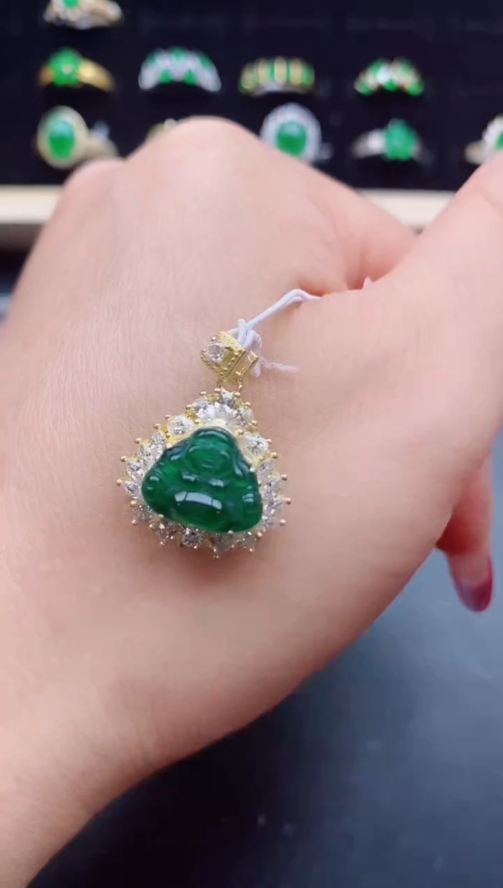 【闪购商品】翡翠吊坠(赠链)银S925镶嵌321321