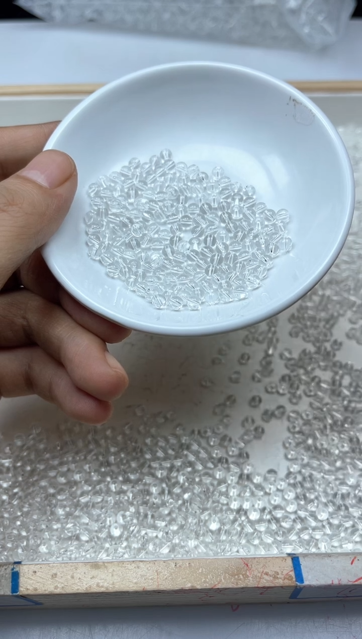 水晶珠宝半成品未镶嵌B1656 白水晶4mm110个9.9元